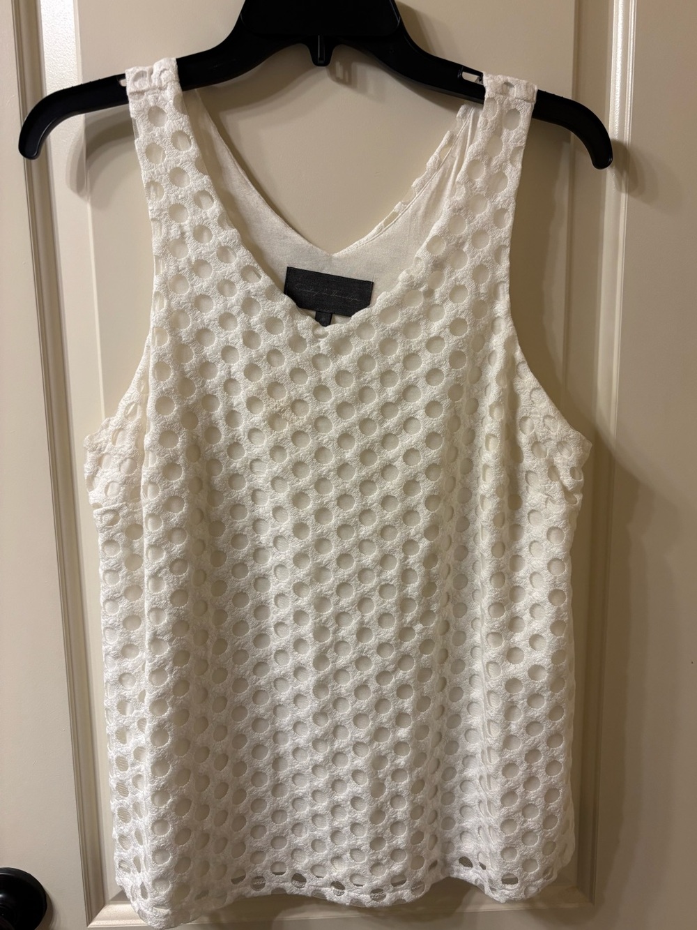 Anthropologie White Woven Blouse